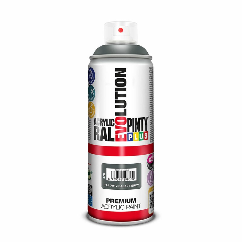 Peinture en spray Pintyplus Evolution RAL 7012 Basalt grey 400 ml