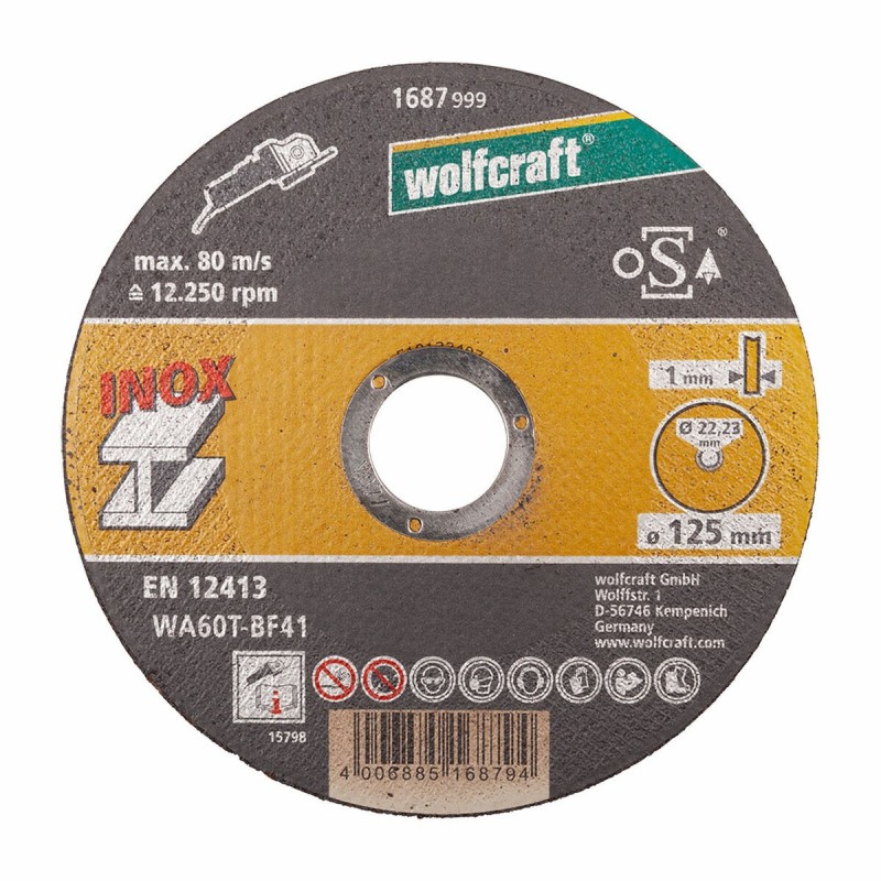 Disques de coupe Wolfcraft 8463000 Ø 125 mm (10 Unités)