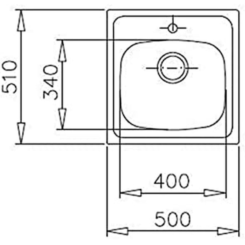 Évier simple Teka STARBRIGHT 50 E-XP 1C