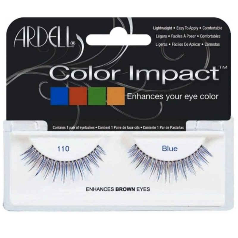 Lot de faux cils Ardell Color Impact Nº 110 Blue