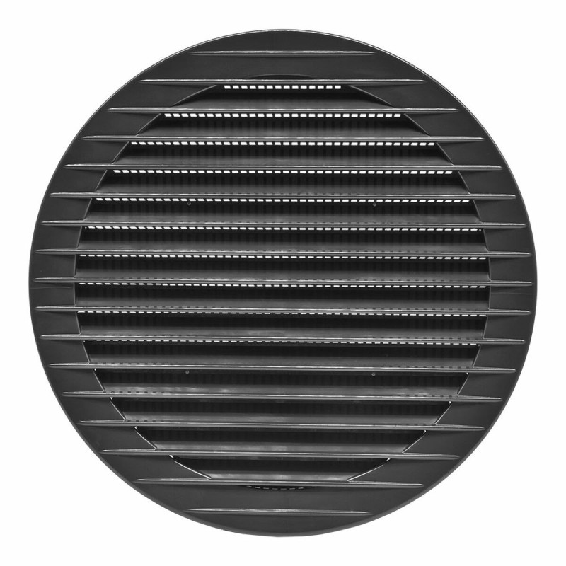 Grille de ventilation EDM 87722 Anthracite Ø 15 cm