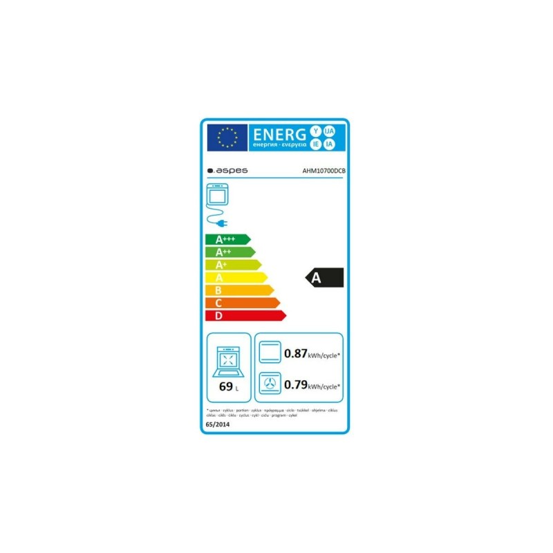 Four Aspes AHM10700DCB 60 cm 69 L