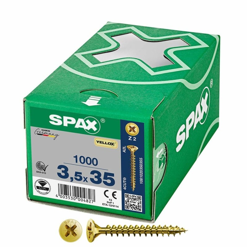 Boîte à vis SPAX Yellox Z2 Tête plate 3