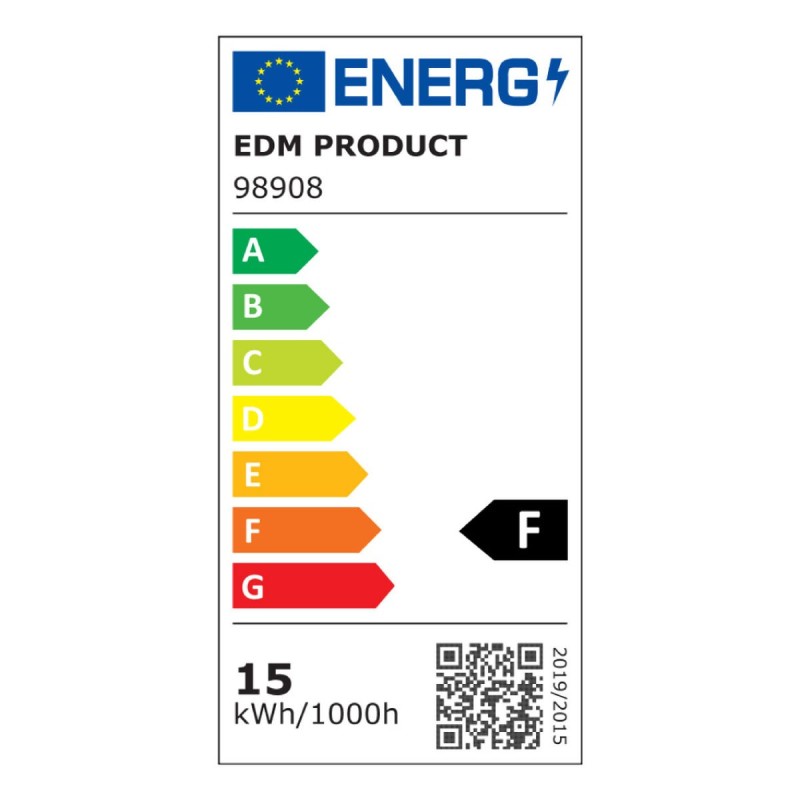 Lampe LED EDM 98908 15 W E27 1521 Lm 35,5 x 6,3 x 8,6 cm Multidirectionnelle (6500 K)