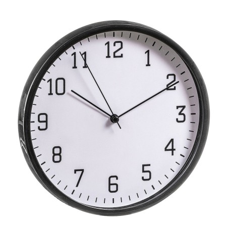 Horloge Murale Caison Noir Ø 22 cm