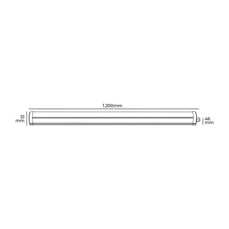 Réglette EDM 31407 36 W 120 cm Lumière LED (6400 K)