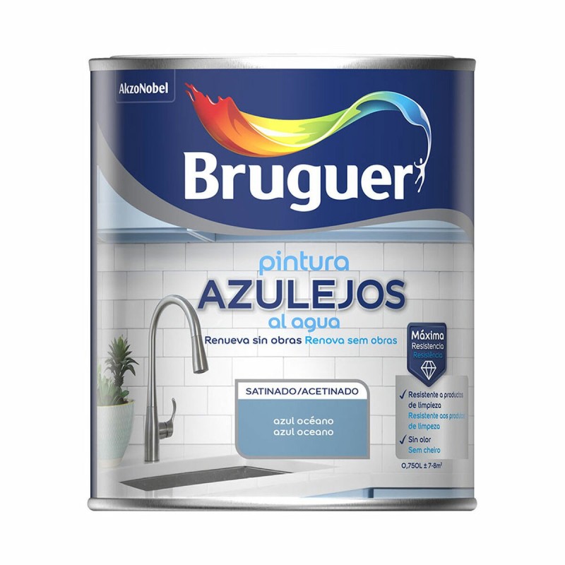 Peinture Bruguer Azul Océano 750 ml Tuile et carrelage