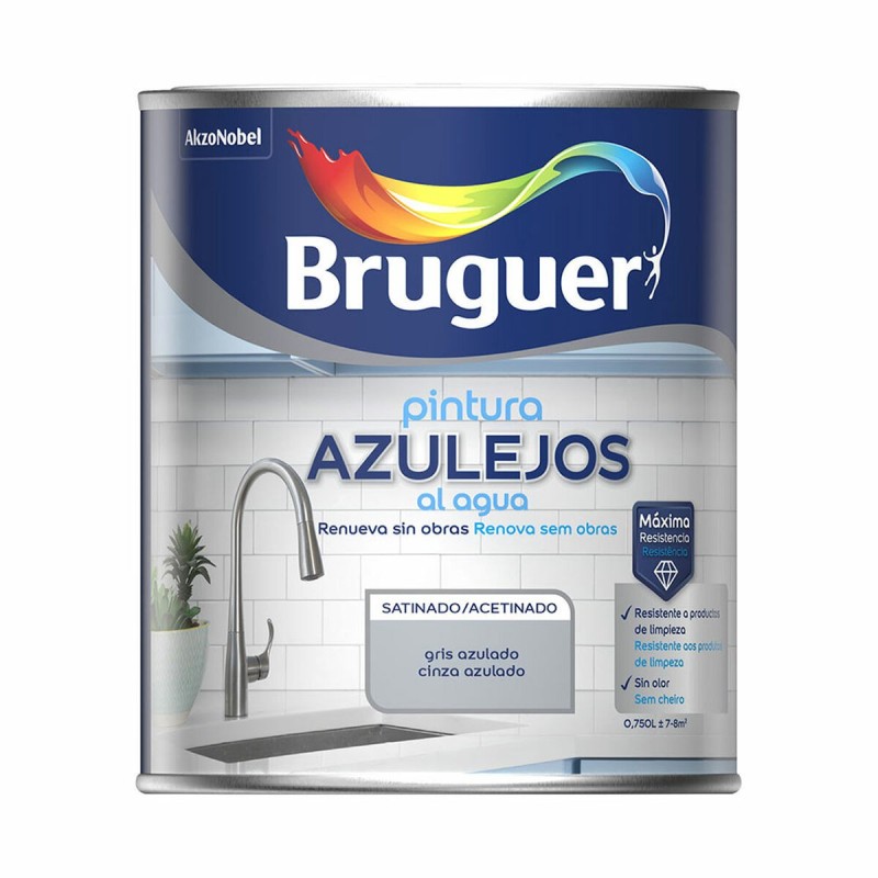 Peinture Bruguer Gris 750 ml Tuile et carrelage