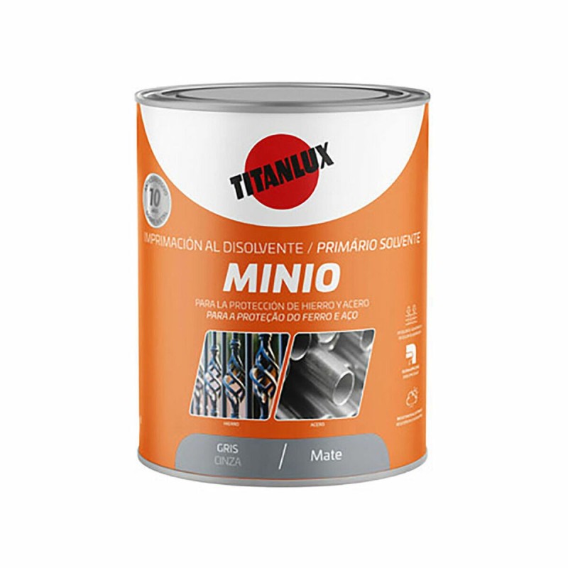 Peinture d'Apprêt Titanlux Gris Mat 750 ml