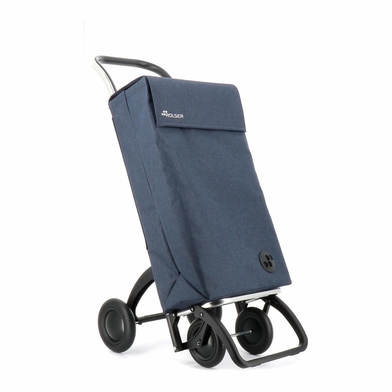 Panier à Courses Rolser sbelta tweed 4.2 Blue marine Pliable