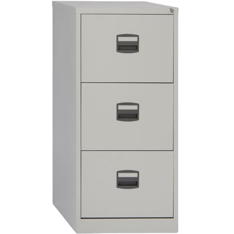 Armoire classeur Bisley 3 tiroirs Gris A4 Métal Acier 102 x 41 x 40 cm