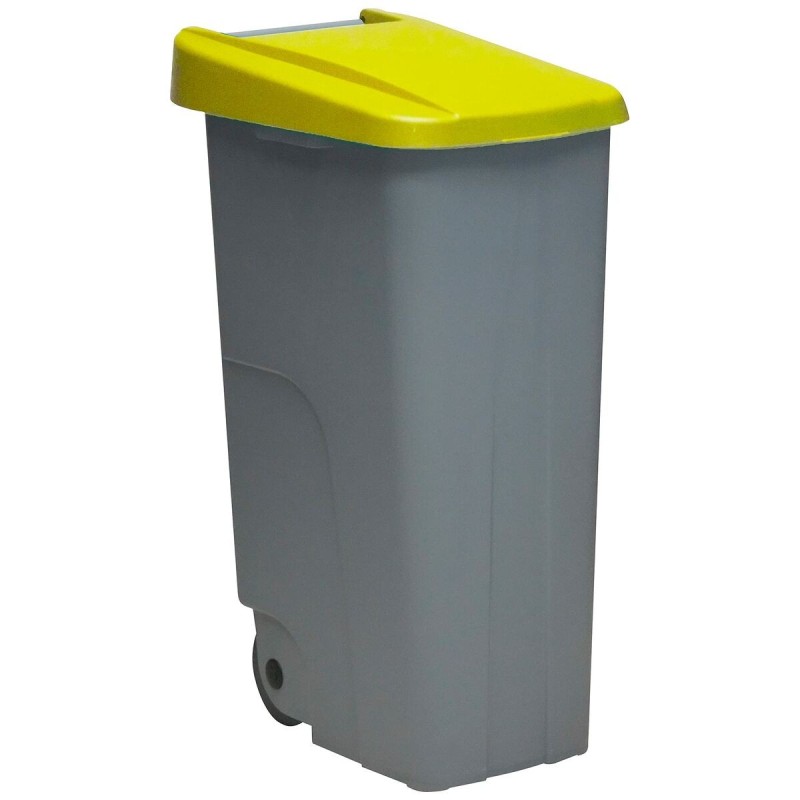 Poubelle recyclage Denox Jaune 110 L