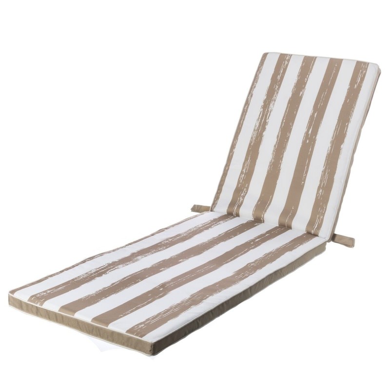 Coussin pour chaise longue 190 x 55 x 4 cm Beige