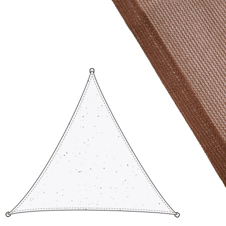 Voiles d'ombrage Vela sombreo Chocolat 3 x 3 m 300 x 300 x 0