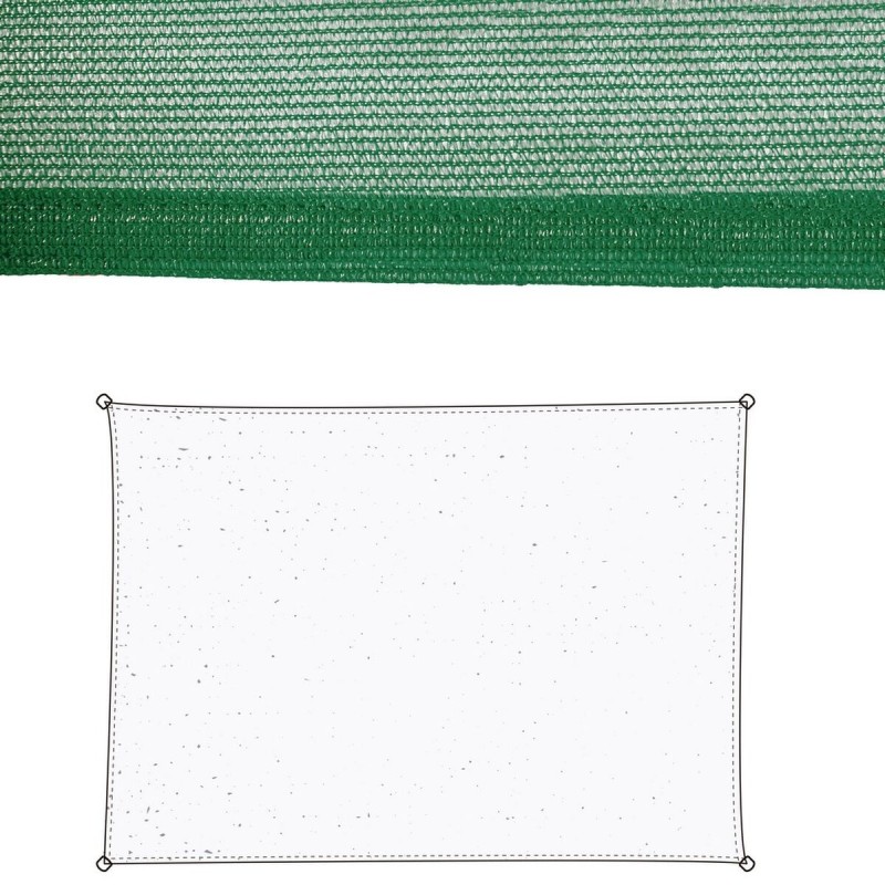 Voiles d'ombrage Vela sombreo Vert 300 x 400 x 0