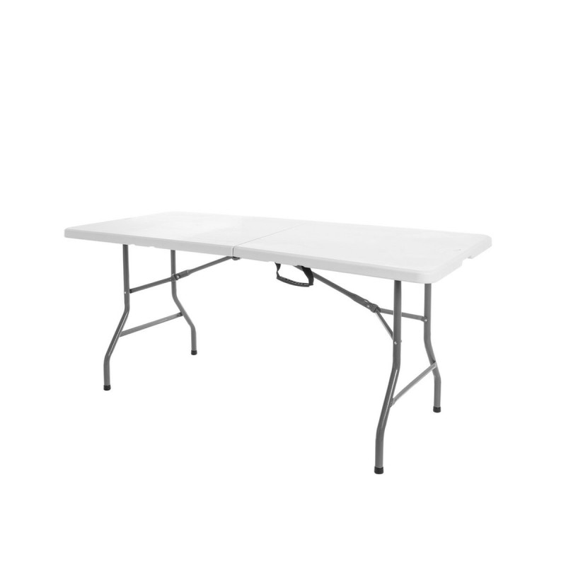 Table Piable Blanc Polyéthylène HDPE 120 x 60 x 74 cm