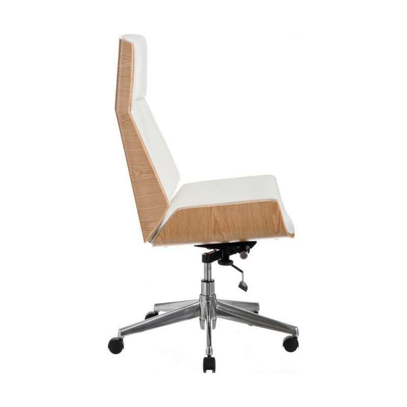 Fauteuil Blanc Naturel Fer 100 % Polyuréthane 65 x 66 x 108,5 cm