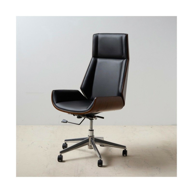 Fauteuil Marron Noir Fer 100 % Polyuréthane 65 x 66 x 108