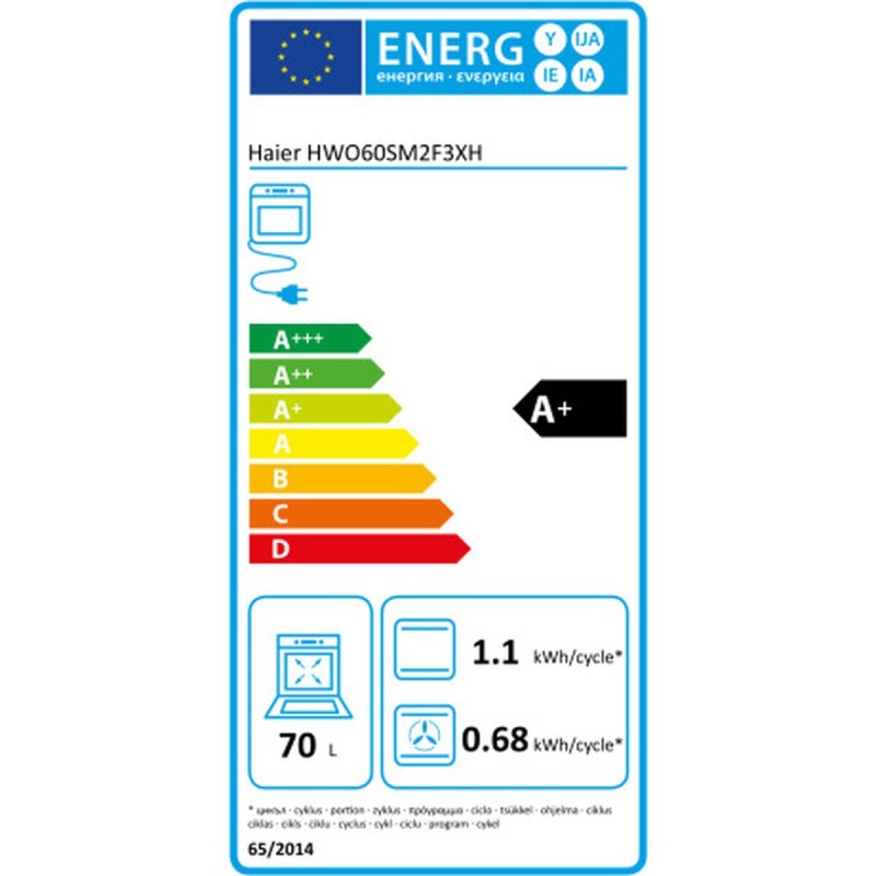 Four Haier HWO60SM2F3XH 70 L 2600 W