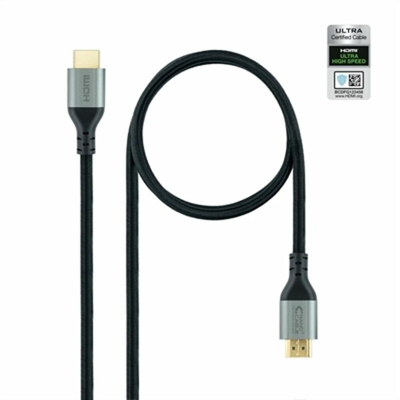 Câble HDMI NANOCABLE 10.15.8101 1 m Noir