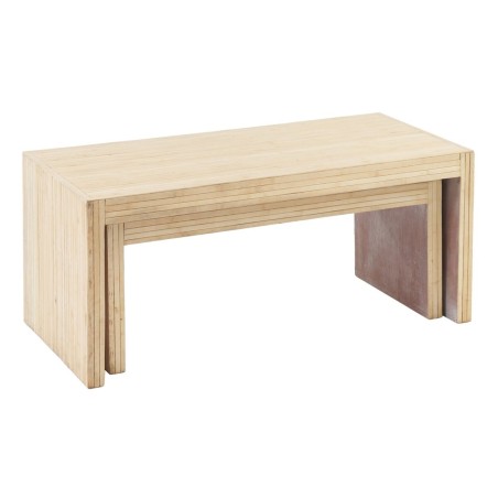 Table Basse 110 x 55 x 50 cm Bois 2 Unités