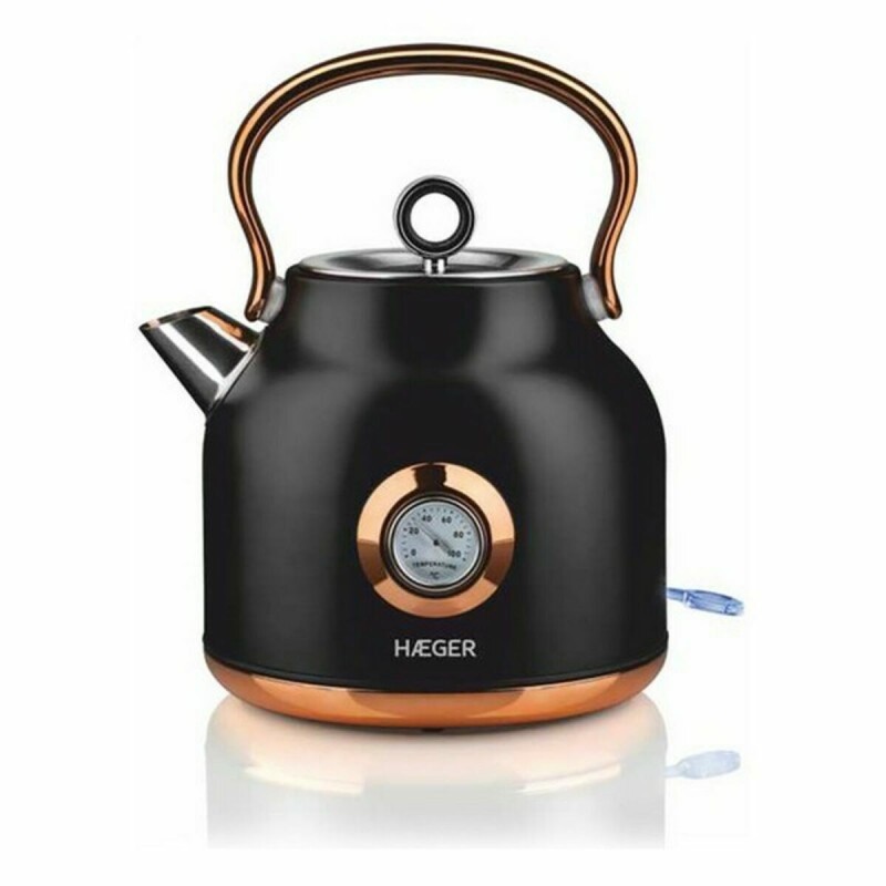 Bouilloire et Théière Haeger EK-22B.024A Noir Acier inoxydable 2200 W 1