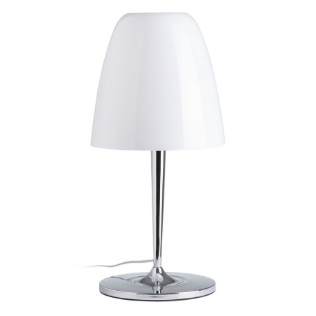 Lampe de bureau Blanc Argenté Métal Verre Fer Hierro/Cristal 60 W 220 V 240 V 220 -240 V 28 x 28 x 56 cm