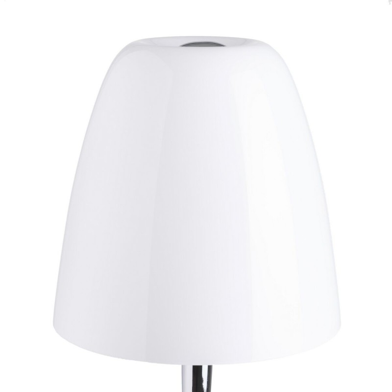 Lampe de bureau Blanc Argenté Métal Verre Fer Hierro/Cristal 60 W 220 V 240 V 220 -240 V 28 x 28 x 56 cm