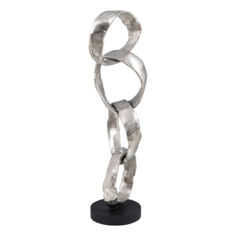 Figurine Décorative 21 x 15 x 63 cm Noir Argent