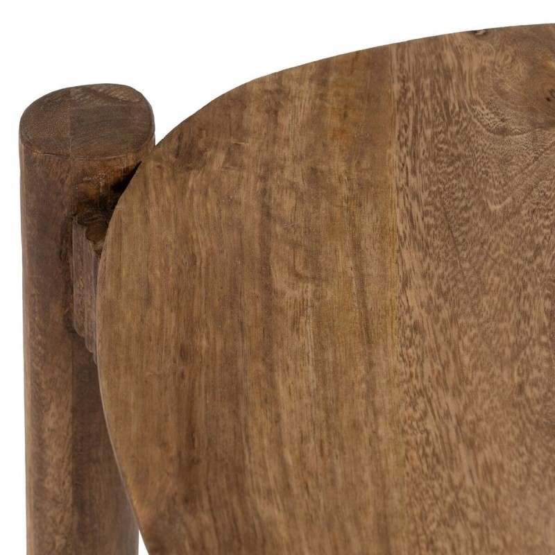 Table d'appoint 58 x 56 x 56 cm Naturel Bois de manguier