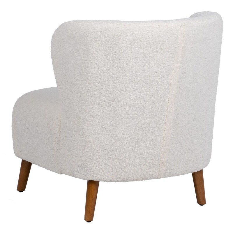 Fauteuil 72 x 78 x 82 cm Bois d'hévéa Blanc