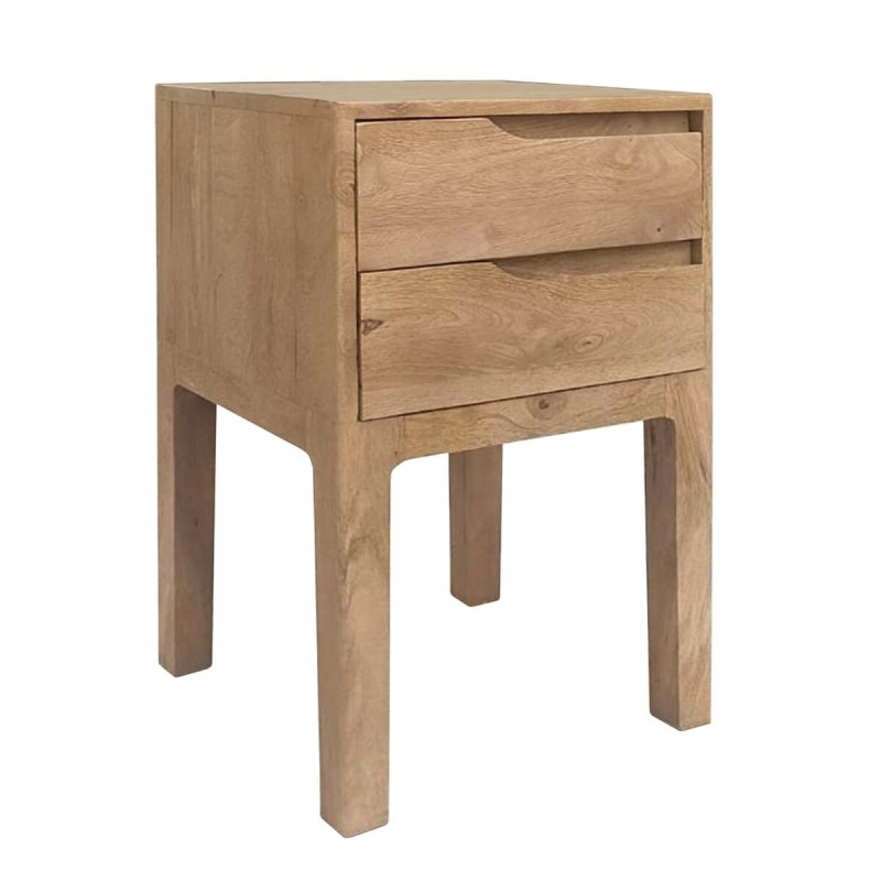 Table d'appoint STRAIGHT LINE Naturel Bois de manguier 40 x 40 x 65 cm