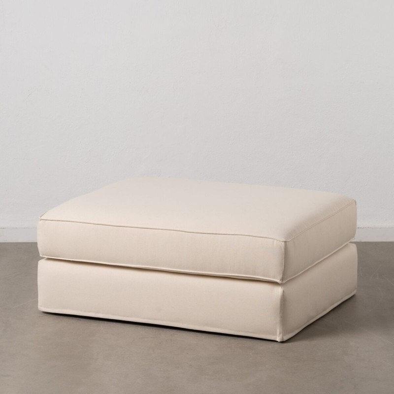 Pouf Crème 100 x 80 x 44 cm