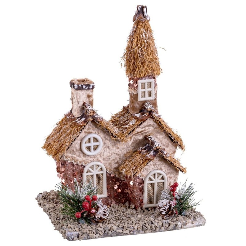 Décorations de Noël Multicouleur Naturel Polyfoam Maison 20 x 16 x 28