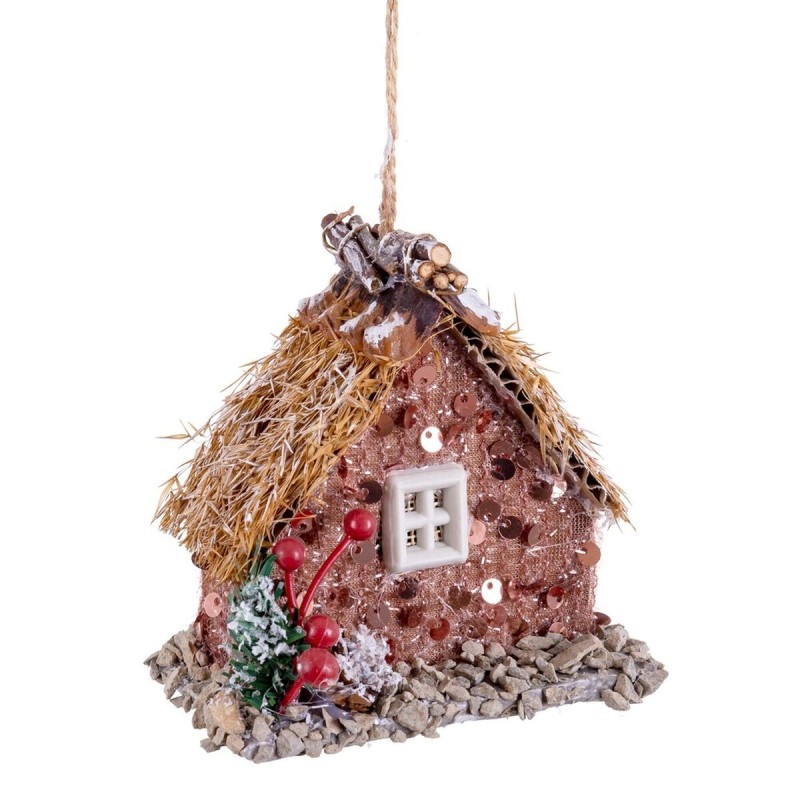 Décorations de Noël Multicouleur Naturel Polyfoam Maison 9 x 5 x 9