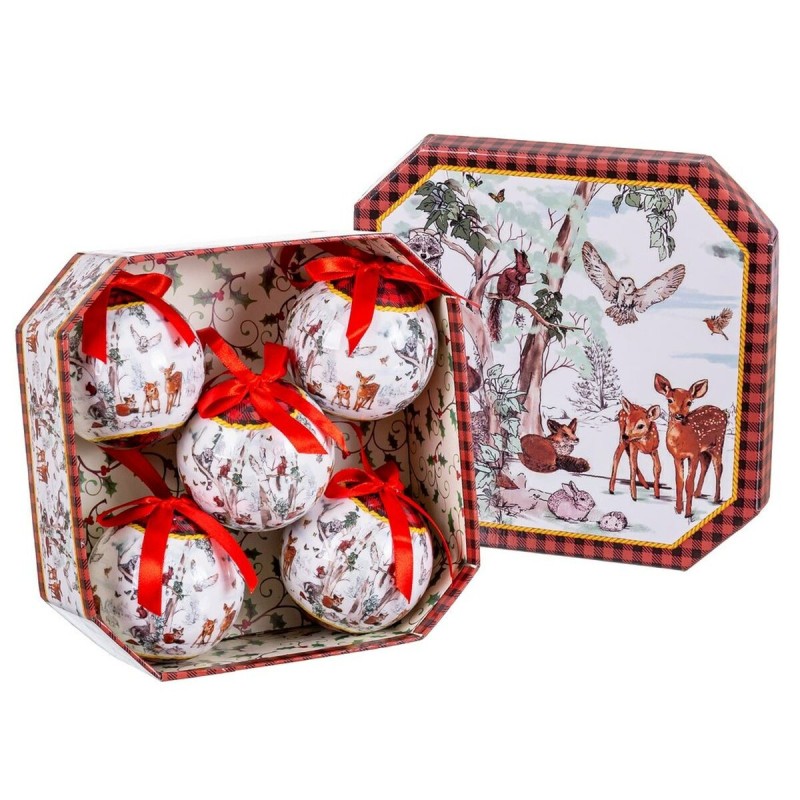 Boules de Noël Multicouleur Papier Polyfoam animaux 7