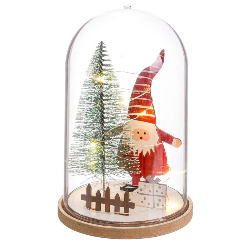 Décorations de Noël Multicouleur Bois Verre 11 x 11 x 18 cm