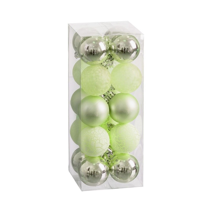 Boules de Noël Vert 5 x 5 x 5 cm (20 Unités)