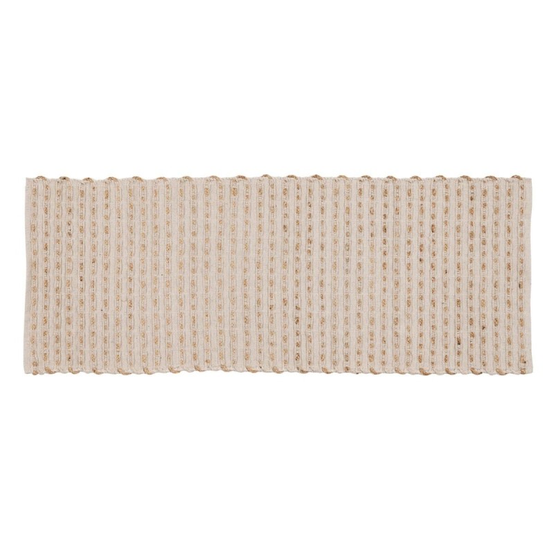 Tapis Blanc Naturel 70 % coton 30 % Jute 170 x 70 cm