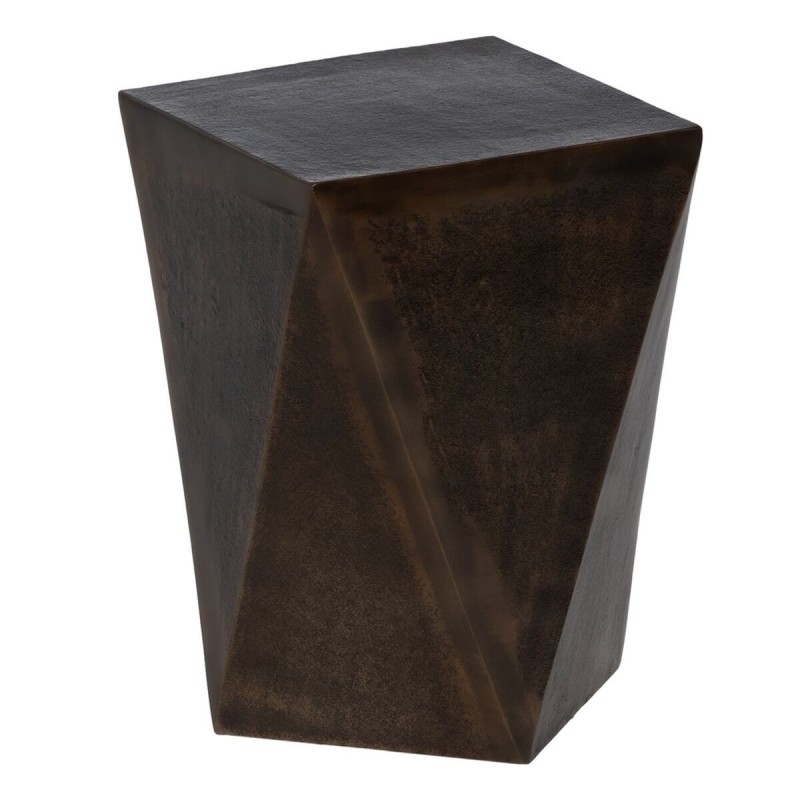 Petite Table d'Appoint Bronze Aluminium 30 x 30 x 43