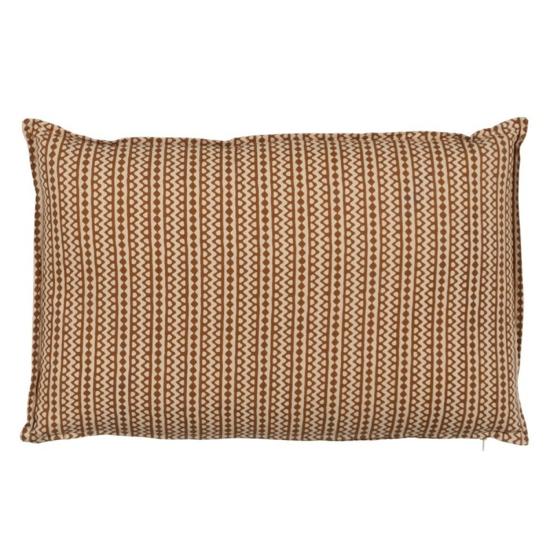 Coussin Coton Marron Beige 60 x 40 cm