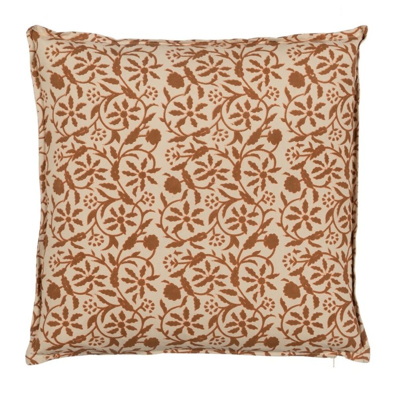 Coussin Coton Marron Beige 50 x 50 cm