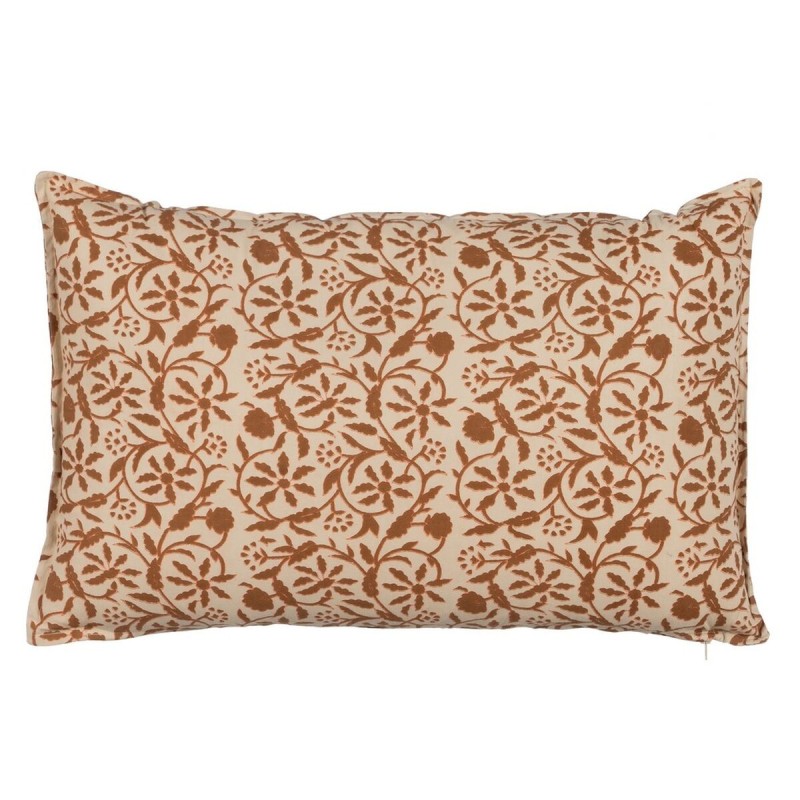 Coussin Coton Marron Beige 60 x 40 cm