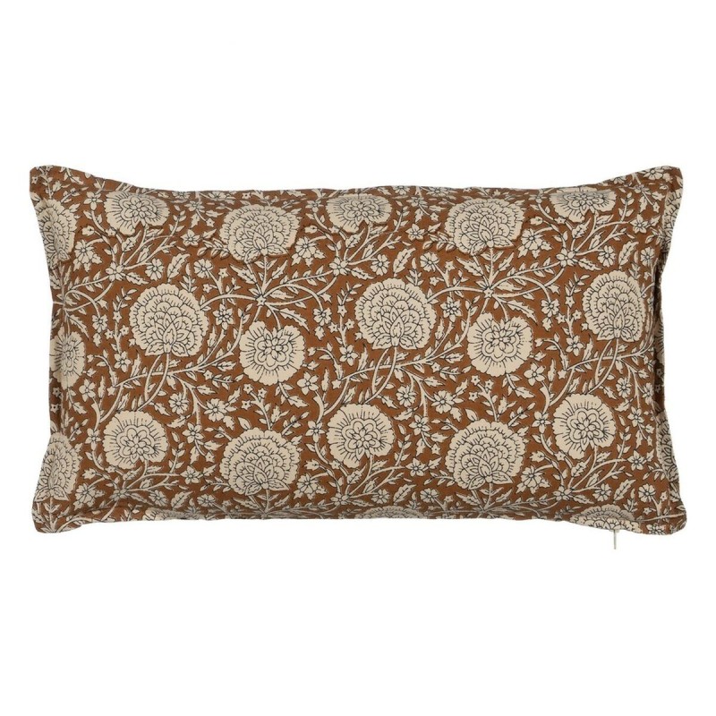 Coussin Coton Marron Beige 50 x 30 cm