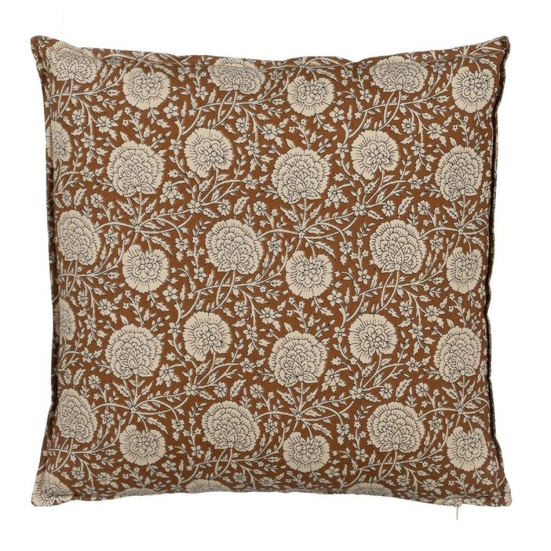 Coussin Coton Marron Beige 50 x 50 cm