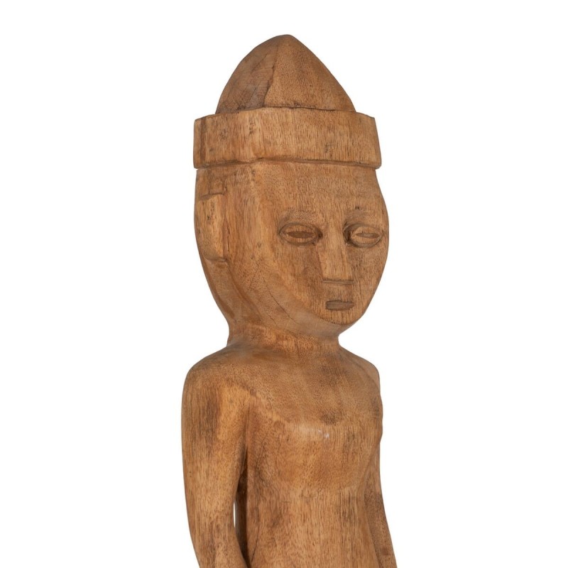 Figurine Décorative Naturel Africain 14 x 14 x 113 cm