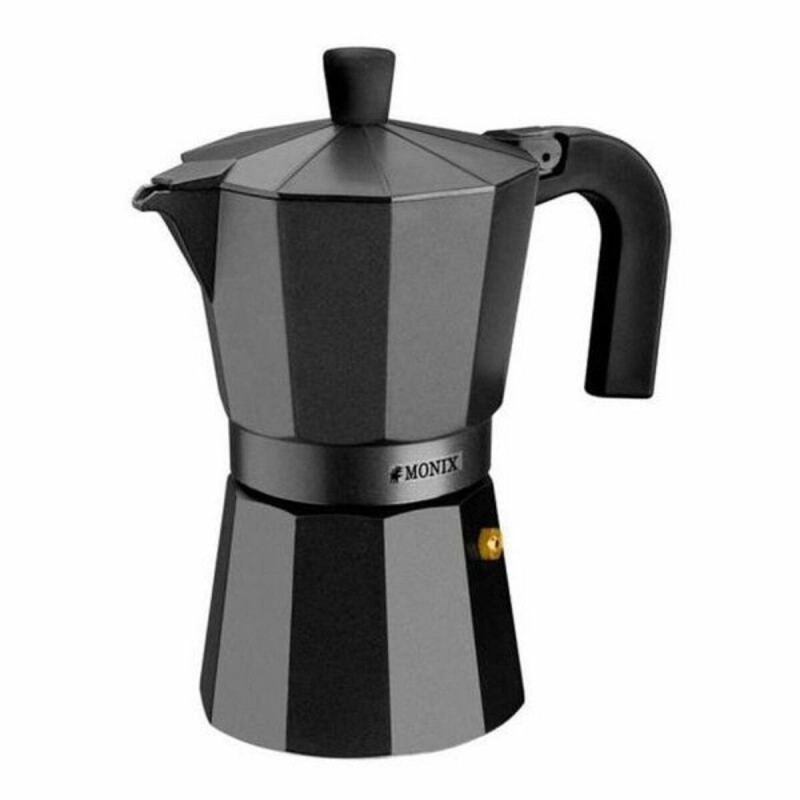 Cafetière Italienne Monix Aluminium Noir 9 Tasses