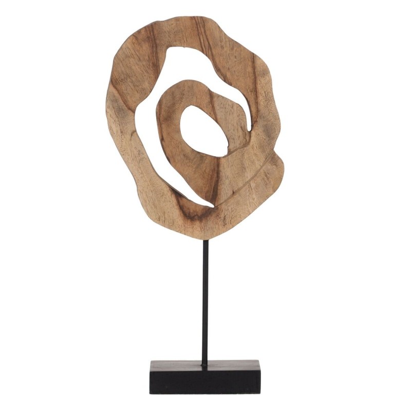 Sculpture Beige Bois de manguier 26 x 8