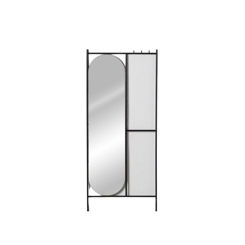 porte-manteaux Noir Fer Miroir 70 x 4 x 160