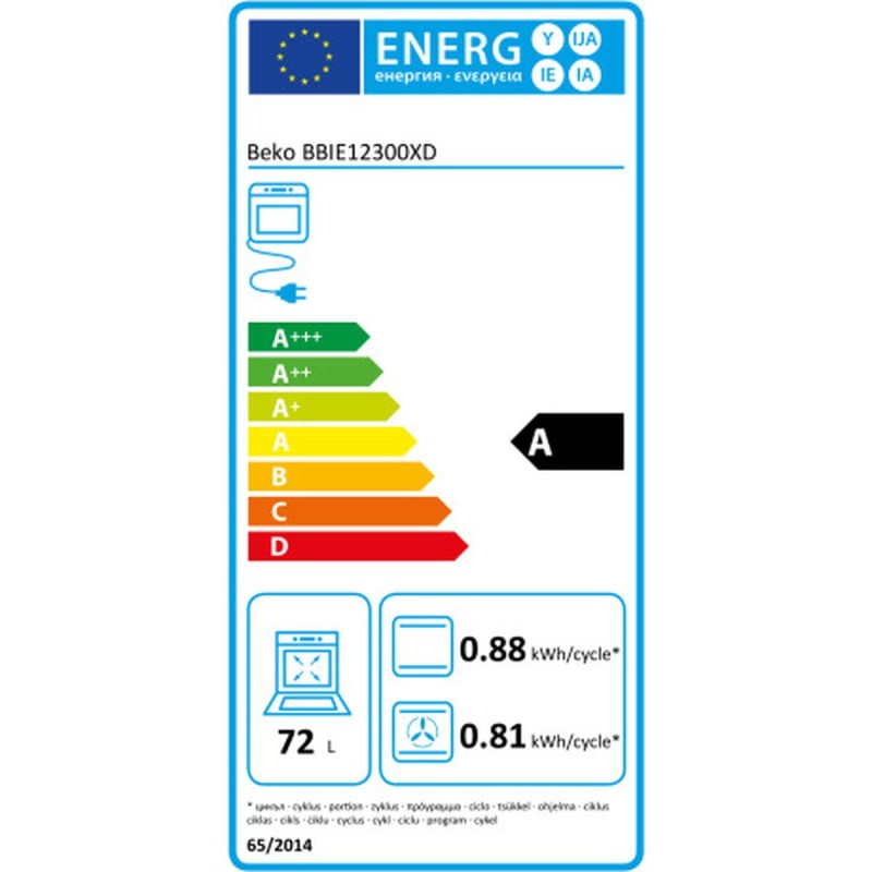 Four multifonction BEKO BBIE12300XD 2400 W 72 L